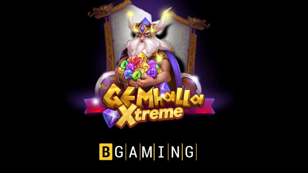 Gemhalla Xtreme slot game interface featuring Thor and Norse symbols