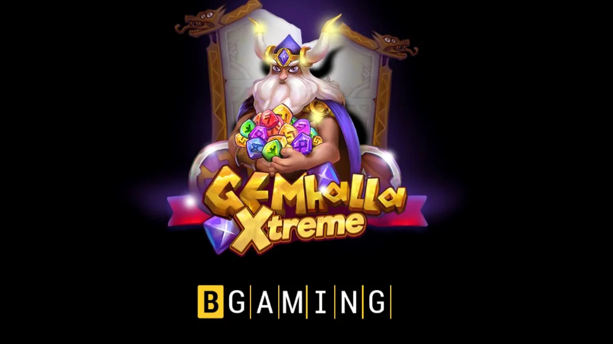 Gemhalla Xtreme slot game interface featuring Thor and Norse symbols